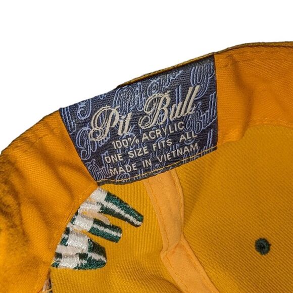 Vintage "Pit Bull" Embroidered Team Name Green Bay Packers Snapback Hat - Picture 5 of 9